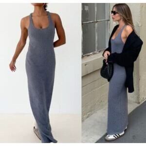 Anthropologie NWT Maxi Knit Sweater Dress Old Money Minimalist Winter Chic Small